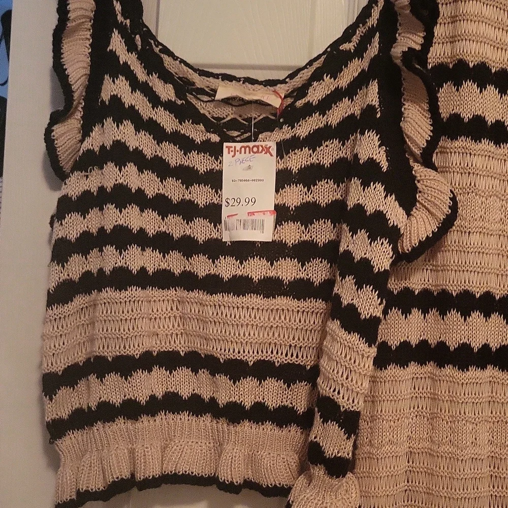 Solitaire Black and Tan Maxi Skirt - Picture 2 of 6